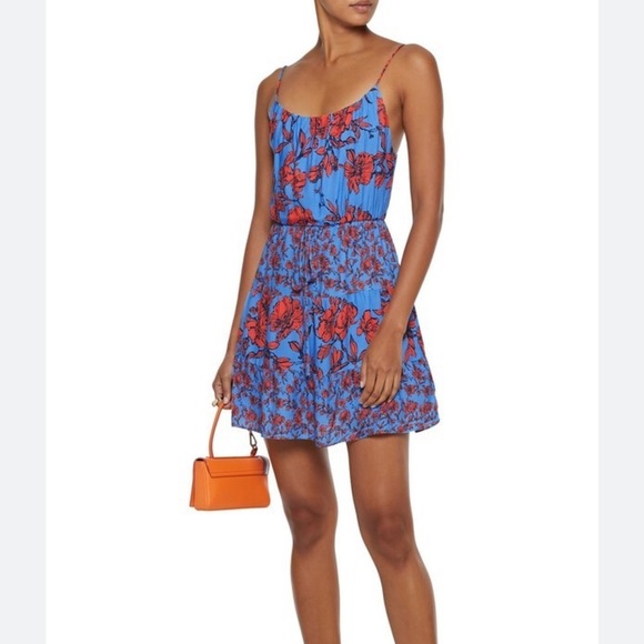 ALICE+OLIVIA Cheyla Mini Drawstring Dress SZ L - Picture 2 of 12